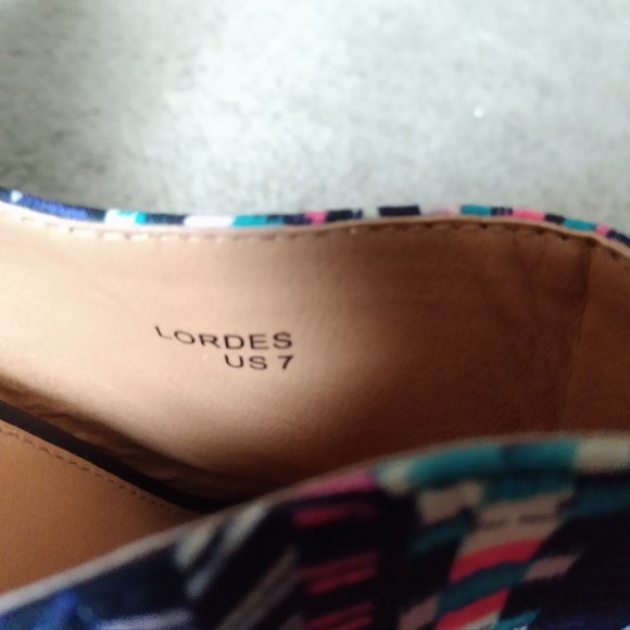 SHOE DAZZLE LORDES - SZ 7 - PLATFORM WEDGE BOOTIE - Picture 5 of 5